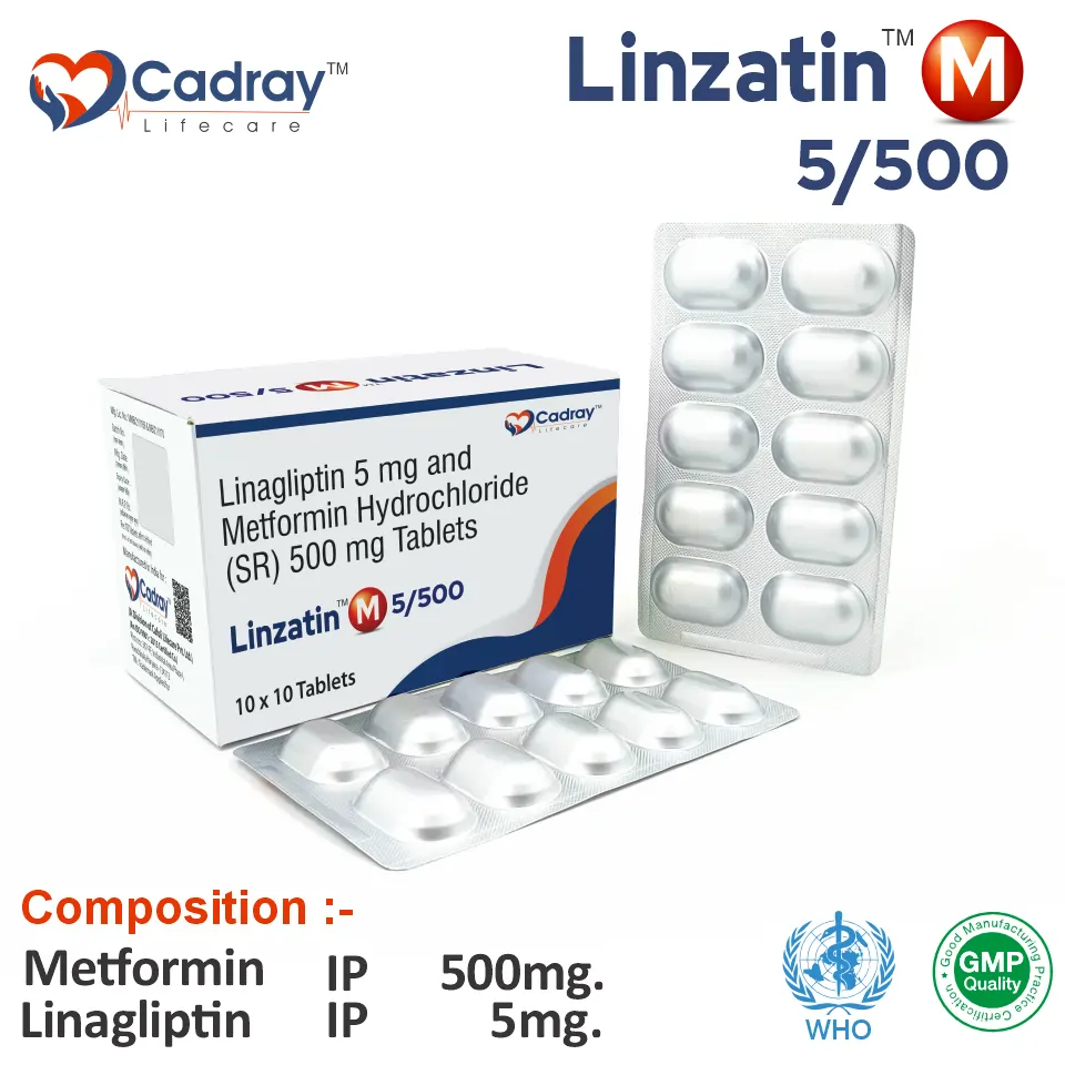 Metformin 500mg + Linagliptin 5mg Tablet PCD Pharma Franchise